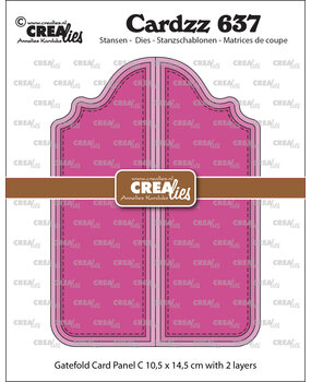 Crealies Cardzz Stansen Gatefold Card Paneel C (CLCL637)