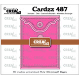 Crealies Cardzz Dies ATC Envelope Vertical Panel C (CLCZ487)