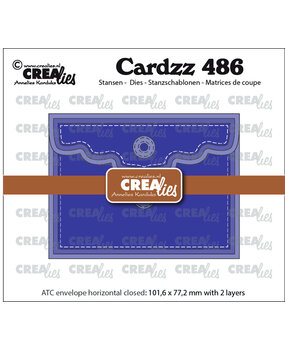 Crealies Cardzz Stansen ATC Envelop Horizontaal Paneel A (CLCZ486)
