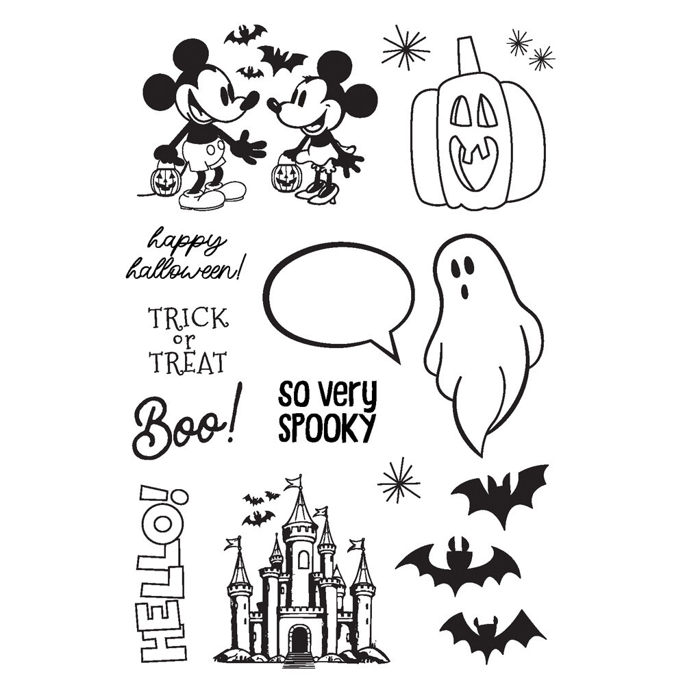Simple Stories Say Cheese Classic Mouse Halloween Stamps (27217)