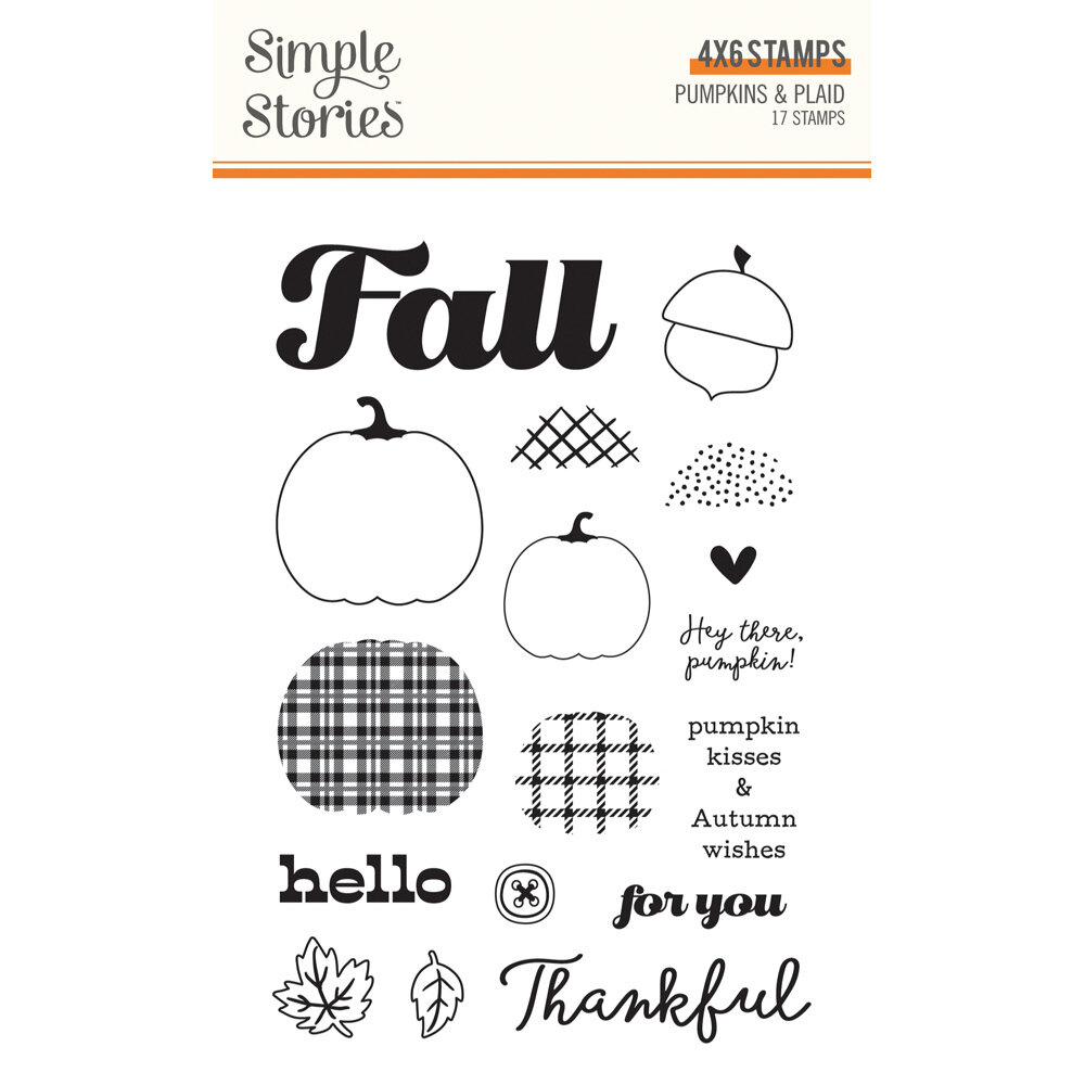 Simple Stories Pumpkins & Plaid Stamps (27417)