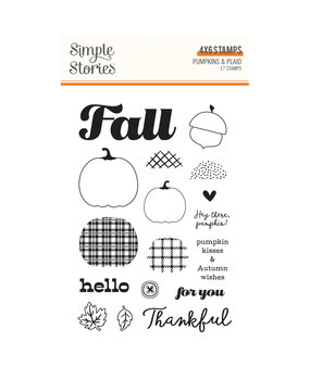 Simple Stories Pumpkins & Plaid Stamps (27417)