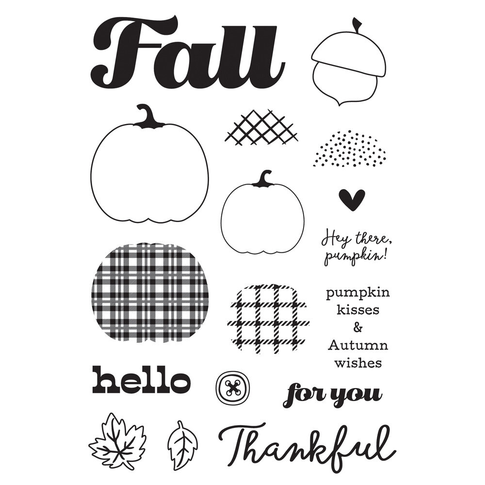 Simple Stories Pumpkins & Plaid Stamps (27417)