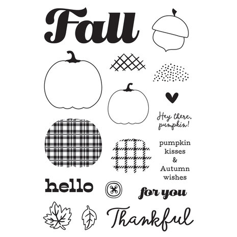 Simple Stories Pumpkins & Plaid Stamps (27417)