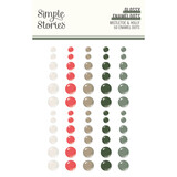 Simple Stories Mistletoe & Holly Glossy Enamel Dots (27723)