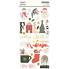 Simple Stories Mistletoe & Holly Foam Stickers (27721)