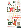 Simple Stories Mistletoe & Holly Foam Stickers (27721)