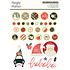 Mistletoe & Holly Decorative Brads (27722)