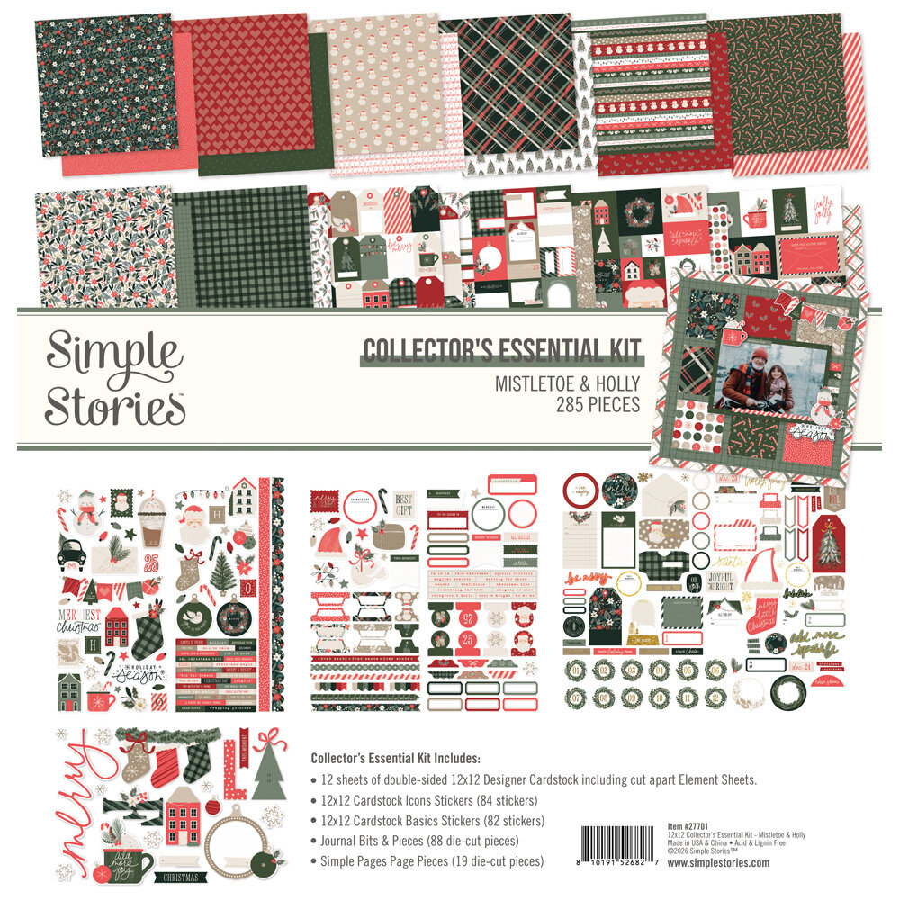 Simple Stories Mistletoe & Holly Collectors Essential Kit (27701) Simple Stories Mistletoe & Holly Collectors Essential Kit (27701)