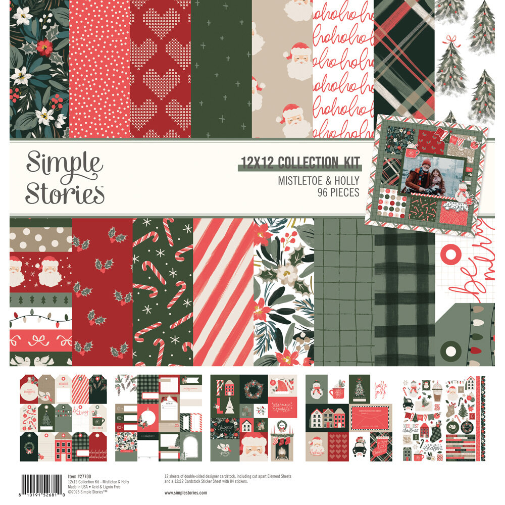 Simple Stories Mistletoe & Holly Collectors Essential Kit (27701) Simple Stories Mistletoe & Holly Collectors Essential Kit (27701)