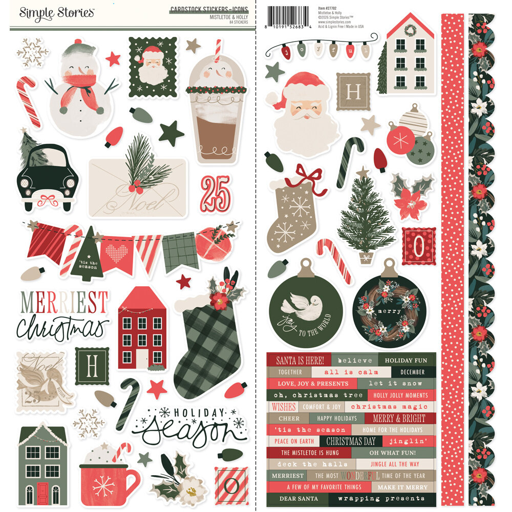 Simple Stories Mistletoe & Holly Collection Kit (27700) Simple Stories Mistletoe & Holly Collection Kit (27700)