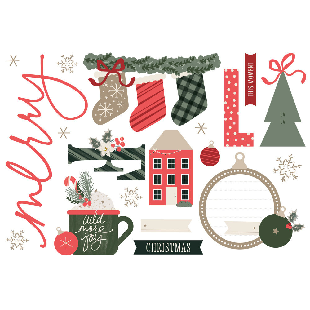 Simple Stories Mistletoe & Holly Simple Pages Pieces (27724)