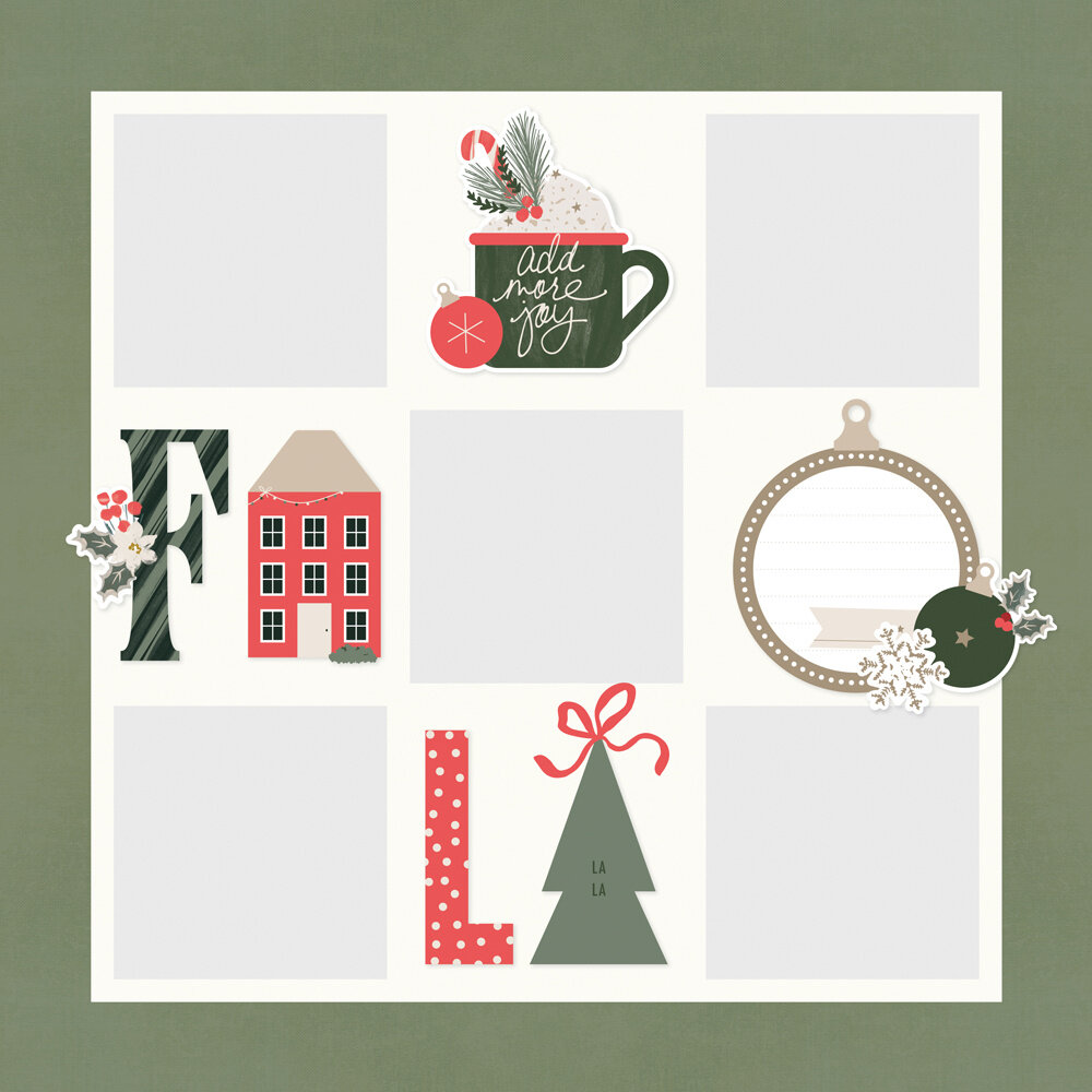 Simple Stories Mistletoe & Holly Simple Pages Pieces (27724)