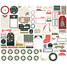 Simple Stories Mistletoe & Holly Journal Bits & Pieces (27720)