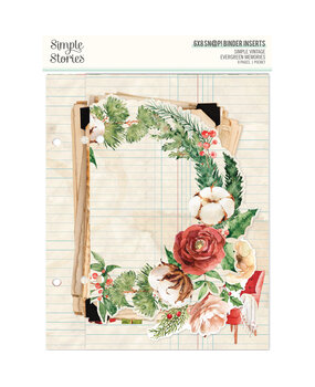 Simple Stories Simple Vintage Evergreen Memories SN@P! 6x8 Inch Binder Inserts (27834)
