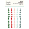 Simple Stories Simple Vintage Evergreen Memories Glitter Enamel Dots (27832)
