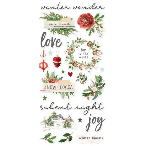 Simple Stories Simple Vintage Evergreen Memories Foam Stickers (27830)