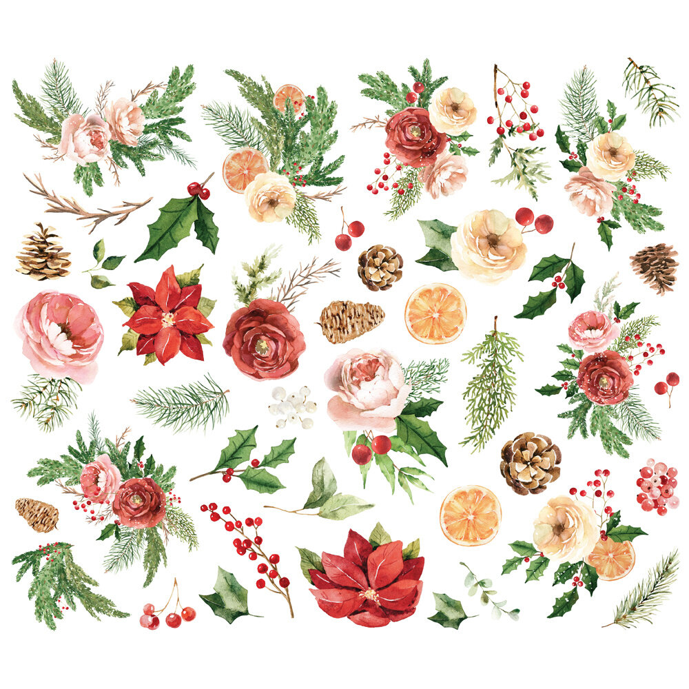 Simple Stories Simple Vintage Evergreen Memories Floral Bits & Pieces (27828)