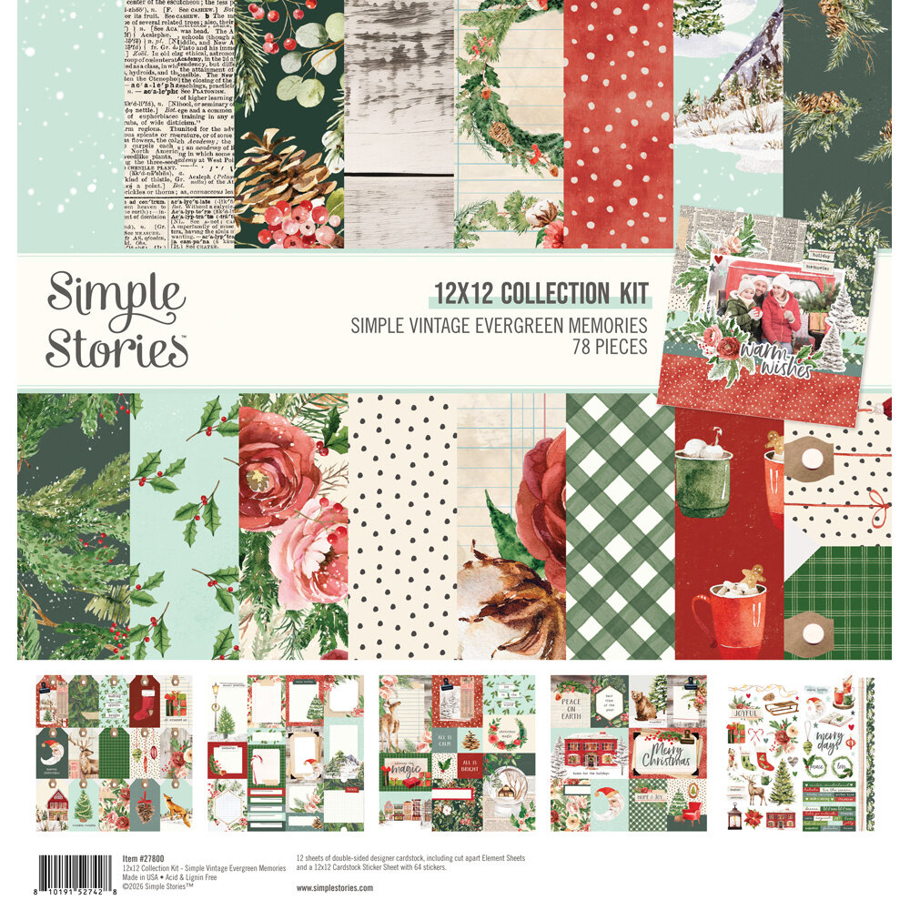 Simple Stories Simple Vintage Evergreen Memories Collection Kit (27800) Simple Stories Simple Vintage Evergreen Memories Collection Kit (27800)