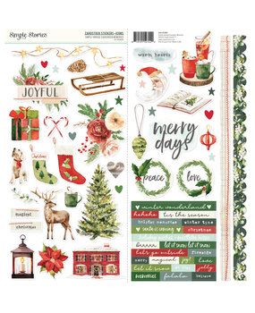 Simple Stories Simple Vintage Evergreen Memories Cardstock Stickers Icons (27802)