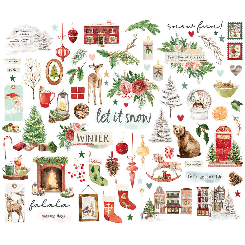 Simple Stories Simple Vintage Evergreen Memories Bits & Pieces (27826)