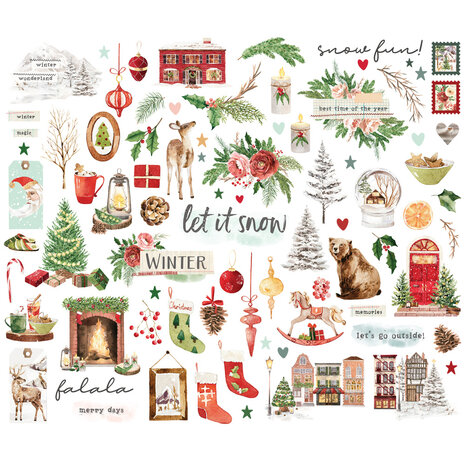 Simple Stories Simple Vintage Evergreen Memories Bits & Pieces (27826)