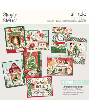 Simple Stories Simple Vintage Evergreen Memories 12x12 Inch Simple Cards Kit (27835)