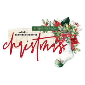 Simple Vintage Old-Fashioned Christmas