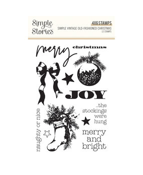 Simple Stories Simple Vintage Old-Fashioned Christmas Stamps (27624)