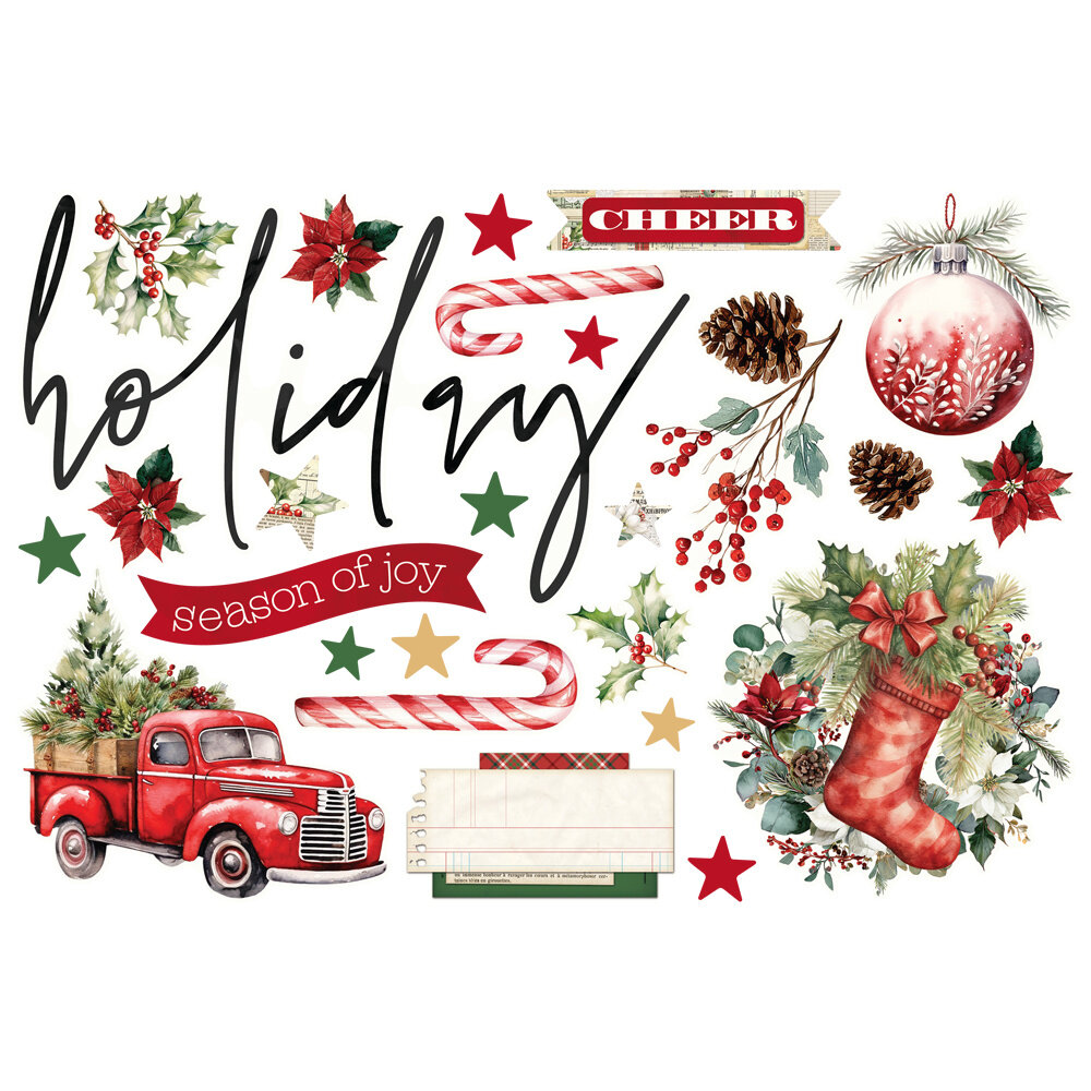 Simple Stories Simple Vintage Old-Fashioned Christmas Simple Pages Pieces (27633)