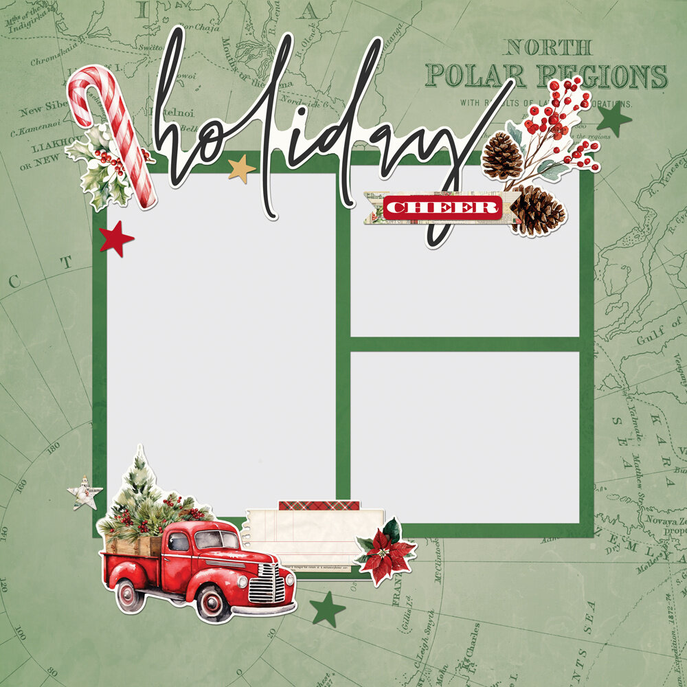 Simple Stories Simple Vintage Old-Fashioned Christmas Simple Pages Pieces (27633)