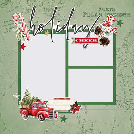 Simple Stories Simple Vintage Old-Fashioned Christmas Simple Pages Pieces (27633)