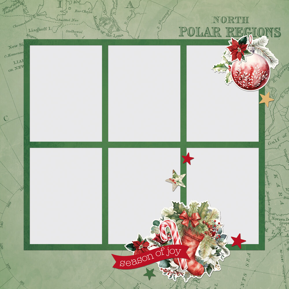 Simple Stories Simple Vintage Old-Fashioned Christmas Simple Pages Pieces (27633)