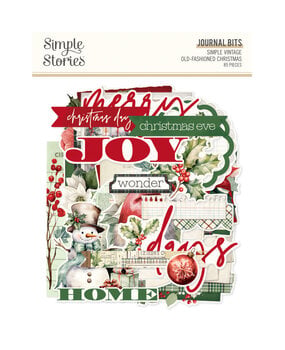 Simple Stories Simple Vintage Old-Fashioned Christmas Journal Bits & Pieces (27627)
