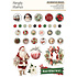 Simple Vintage Old-Fashioned Christmas Decorative Brads (27631) Simple Vintage Old-Fashioned Christmas Decorative Brads (27631)