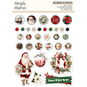 Simple Stories Simple Vintage Old-Fashioned Christmas Decorative Brads (27631)