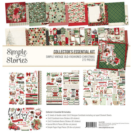 Simple Stories Simple Vintage Old-Fashioned Christmas Collectors Essentials Kit (27601) Simple Stories Simple Vintage Old-Fashioned Christmas Collectors Essentials Kit (27601)