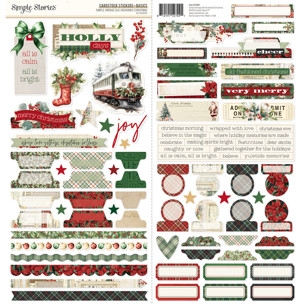 Simple Stories Simple Vintage Old-Fashioned Christmas Collectors Essentials Kit (27601) Simple Stories Simple Vintage Old-Fashioned Christmas Collectors Essentials Kit (27601)