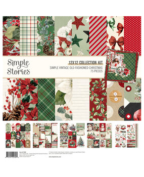 Simple Stories Simple Vintage Old-Fashioned Christmas Collection Kit (27600)