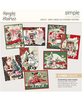 Simple Stories Simple Vintage Old-Fashioned Christmas 12x12 Inch Simple Cards Kit (27635)