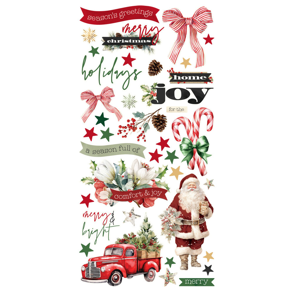 Simple Stories Simple Vintage Old-Fashioned Christmas 12x12 Inch Simple Cards Kit (27635)