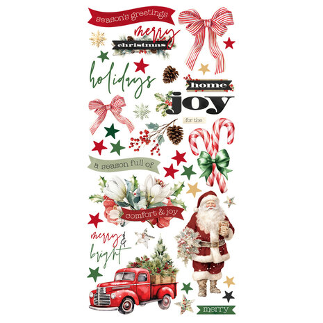 Simple Stories Simple Vintage Old-Fashioned Christmas 12x12 Inch Simple Cards Kit (27635)