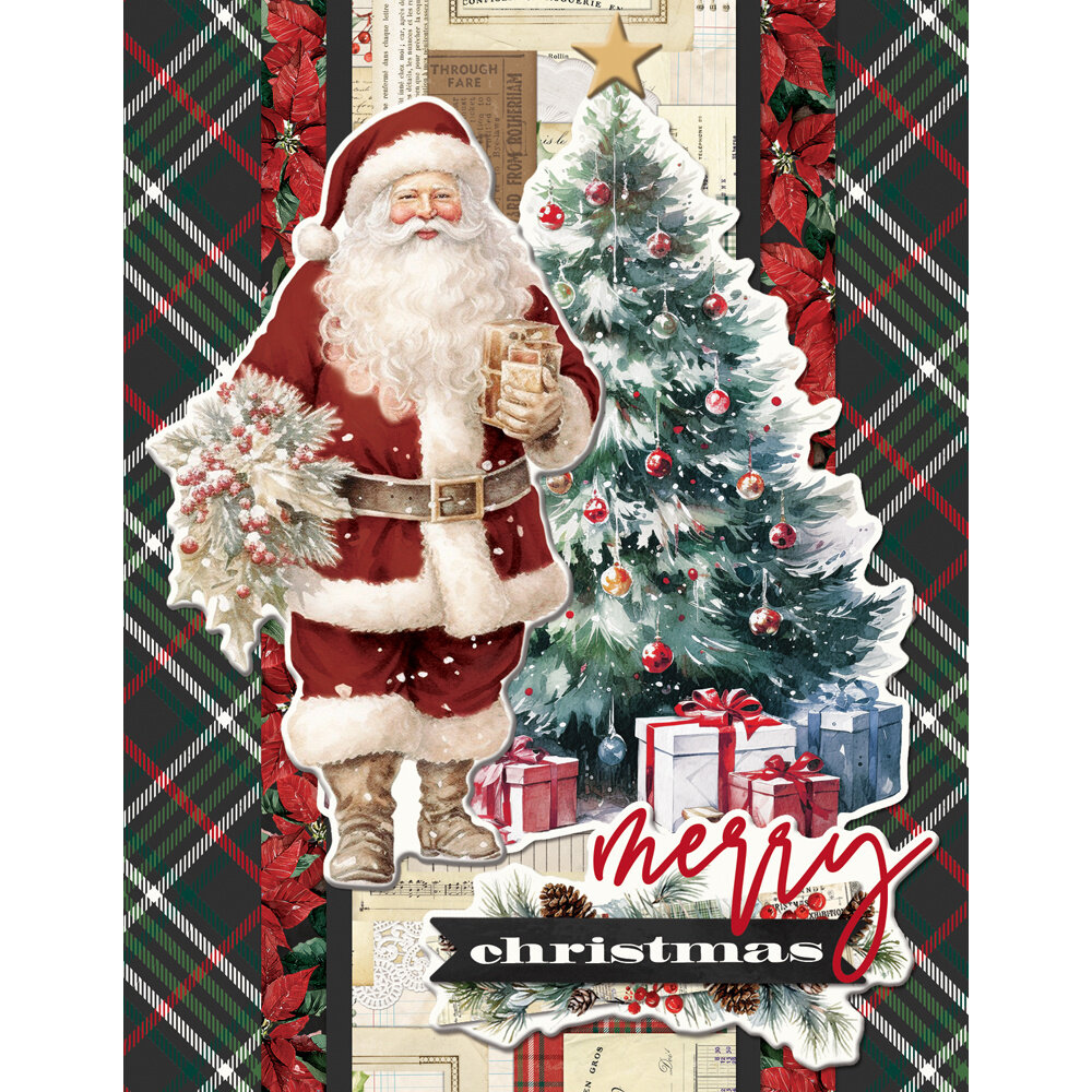 Simple Stories Simple Vintage Old-Fashioned Christmas 12x12 Inch Simple Cards Kit (27635)