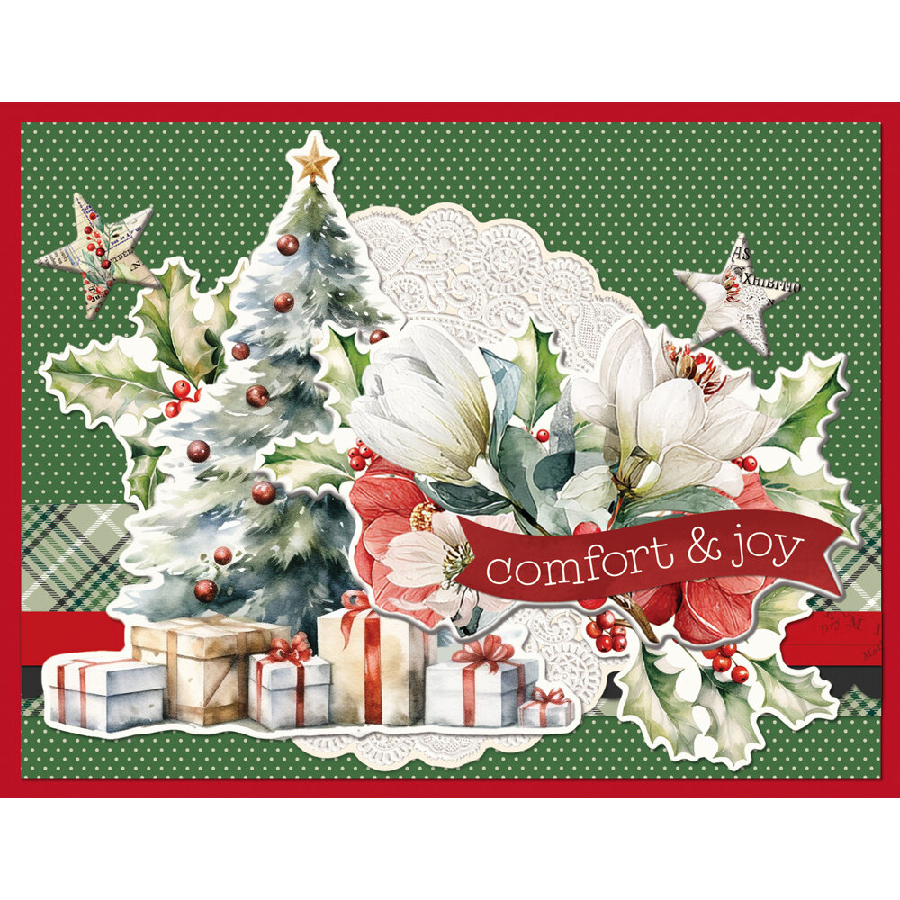 Simple Stories Simple Vintage Old-Fashioned Christmas 12x12 Inch Simple Cards Kit (27635)