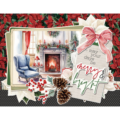 Simple Stories Simple Vintage Old-Fashioned Christmas 12x12 Inch Simple Cards Kit (27635)