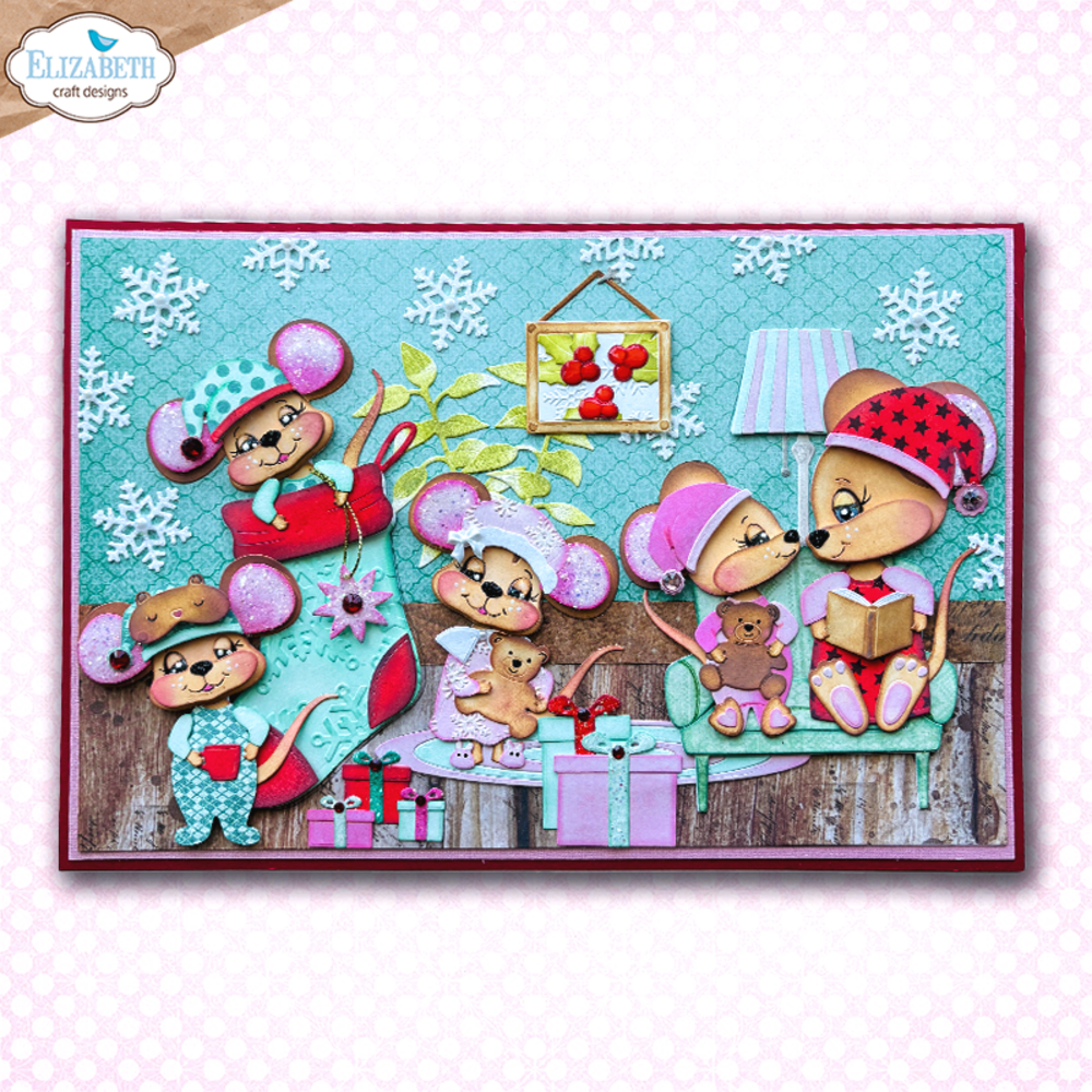 Elizabeth Craft Designs Snuggle Season Die PJ Party by Cute & Whimsical (2382) Elizabeth Craft Designs Snuggle Season Die PJ Party by Cute & Whimsical (2382)