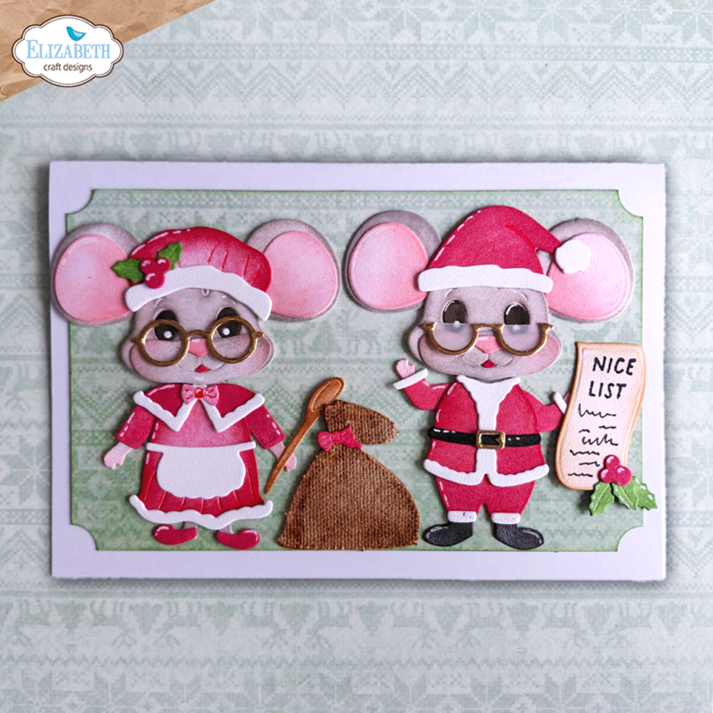 Elizabeth Craft Designs Snuggle Season Die Santa and Mrs. Claus by Cute & Whimsical (2387) Elizabeth Craft Designs Snuggle Season Die Santa and Mrs. Claus by Cute & Whimsical (2387)