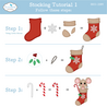 Elizabeth Craft Designs Snuggle Season Die Stocking by Cute & Whimsical (2389) Elizabeth Craft Designs Snuggle Season Die Stocking by Cute & Whimsical (2389)