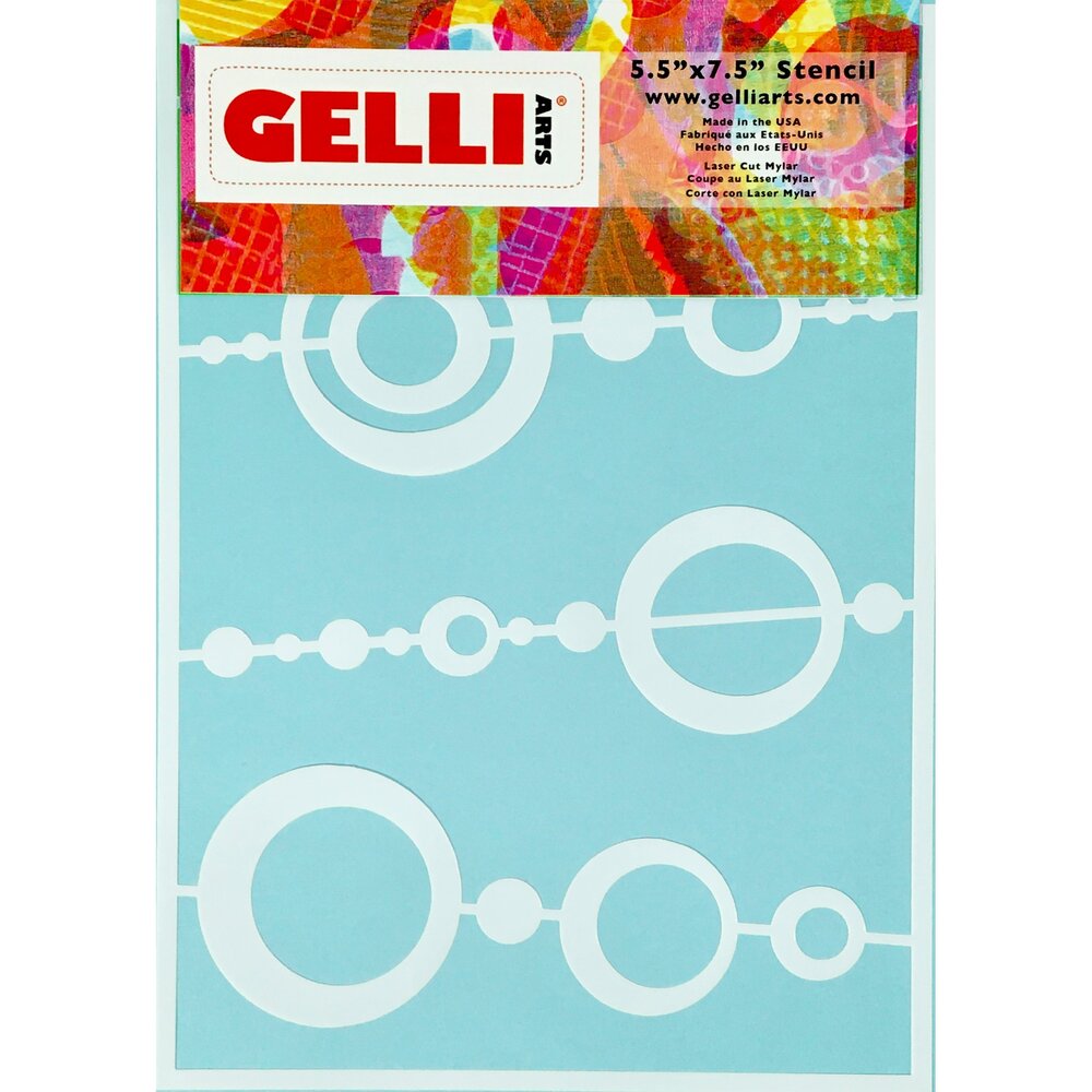 Gelli Arts Bead 5.5x7.5 Inch Stencil (GELBS5) Gelli Arts Bead 5.5x7.5 Inch Stencil (GELBS5)
