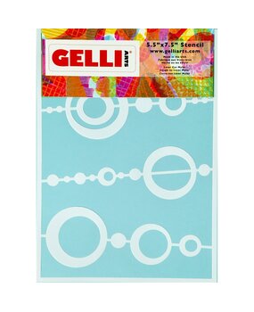Gelli Arts Bead 5.5x7.5 Inch Stencil (GELBS5)